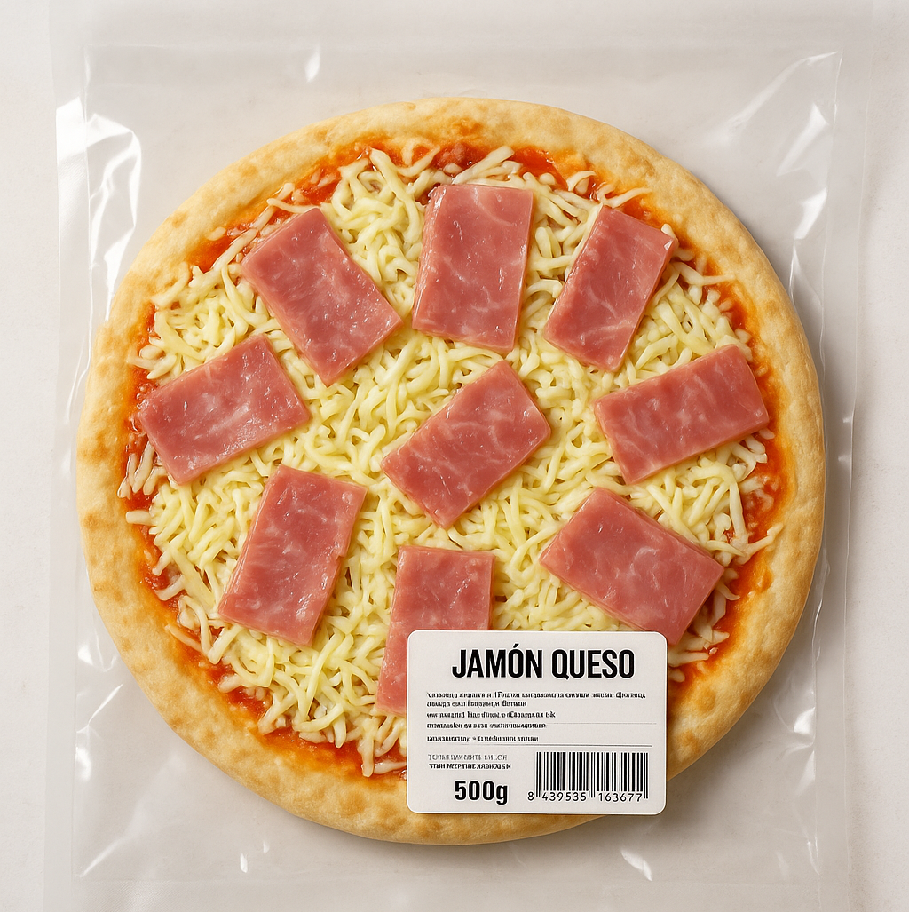 Pizza Jamon Queso 30cm - Congelada 15