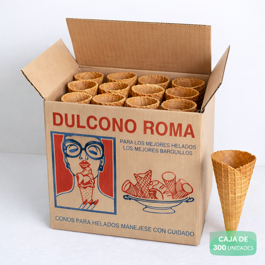 Cono Helado Clasico Caja 300 Unidades