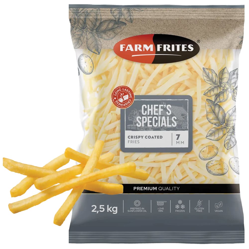 Papas Fritas Congeladas Baston 7mm