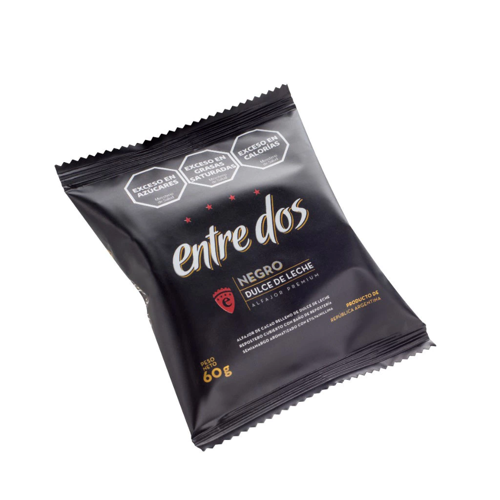 Alfajor Entre Dos Negro 60 gramos