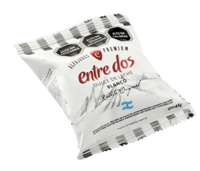 Alfajor Entre Dos Blanco 45 gramos